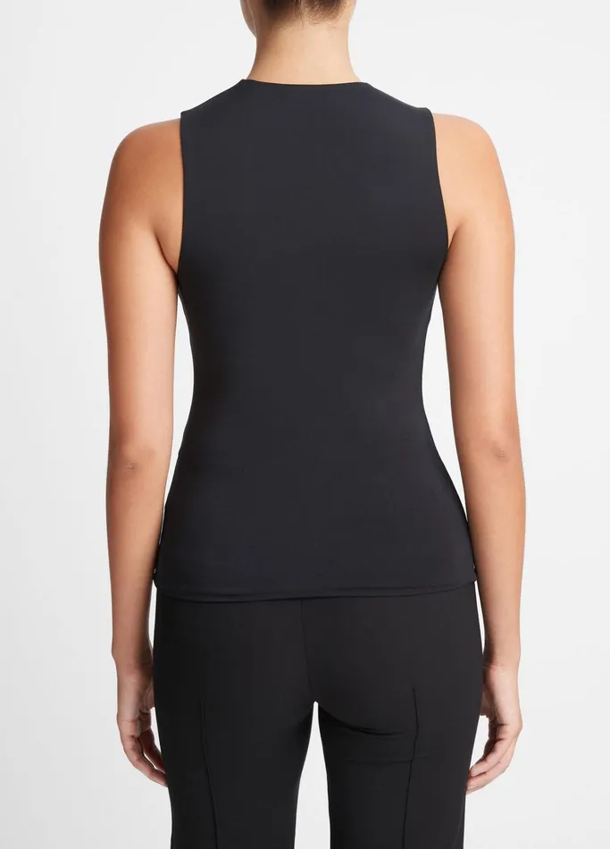 Vince TShirts Women StretchJersey Shell Black