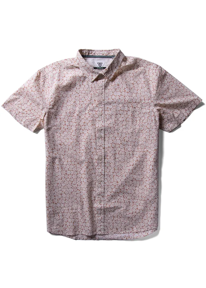 Vissla Cut Up Ss Eco Ss Shirt Clay Men Shirts and Flannels