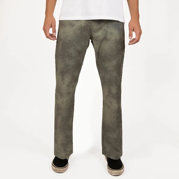 Vissla Hemp No See Ums Eco Elastic Pant Military Wash Men Pants and Denim