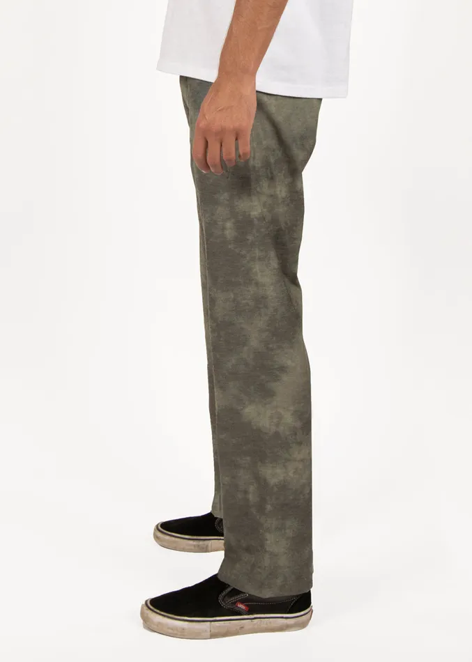 Vissla Hemp No See Ums Eco Elastic Pant Military Wash Men Pants and Denim