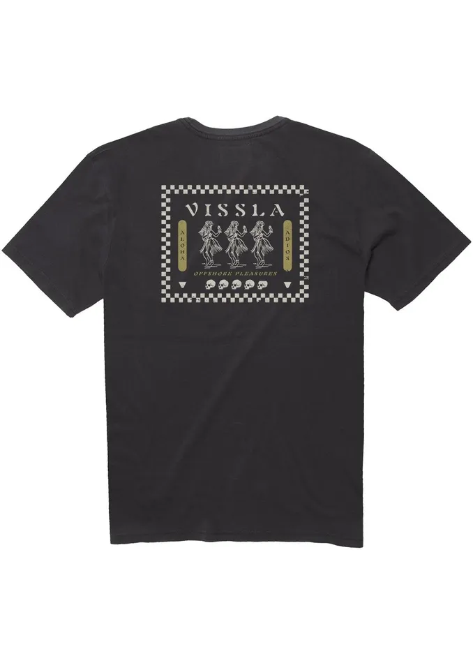 Vissla Premium Tees Men Hula Hips Ss Pkt Tee Phantom