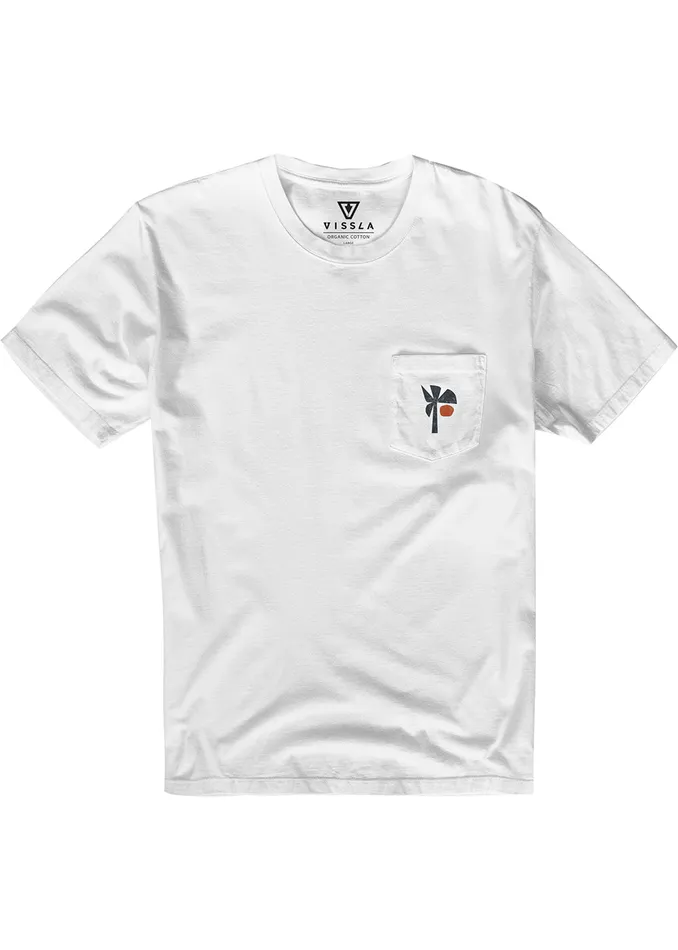 Vissla Premium Tees Men The Ecology Center Premium Pkt Tee White