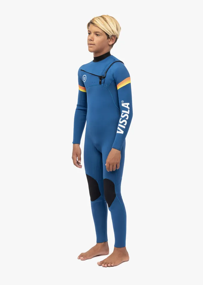 Wetsuits Vissla Youth 7 Seas Boys Raditude 32 Full Chest Zip Wetsuit Harbor Blue Wetsuits Vissla Youth 7 Seas Boys Raditude 32 Full Chest Zip Wetsuit Harbor Blue