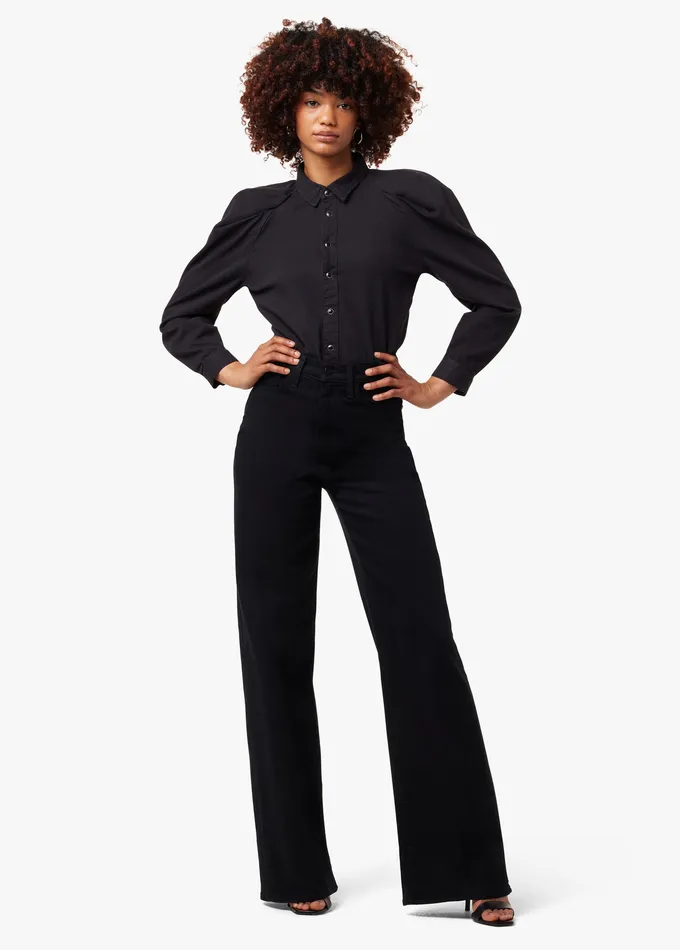 Wide Leg Joe8217s Jeans Women THE MIA Black