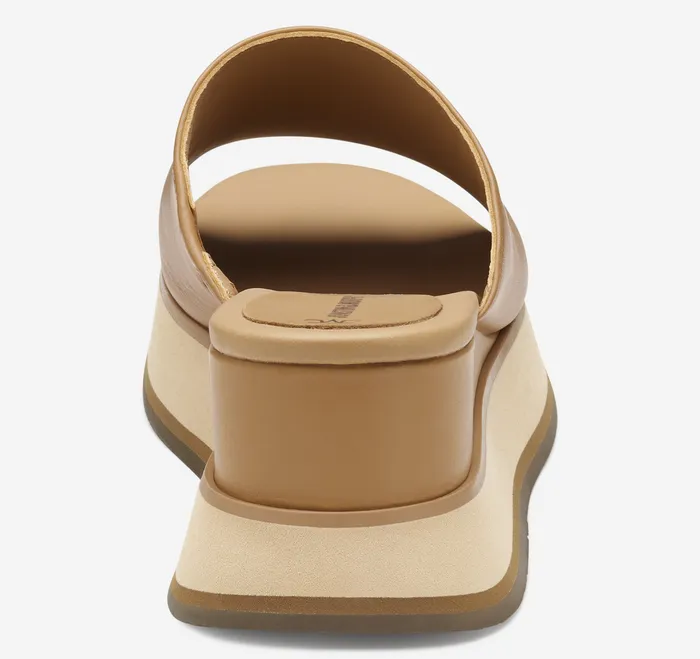 Women8217s Shoes Colleen Slide Tan Nappa Leather 8211 Johnston and Murphy Women