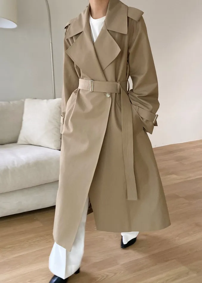 Women Abril Trench 8211 Sand The Frankie Shop Outerwear