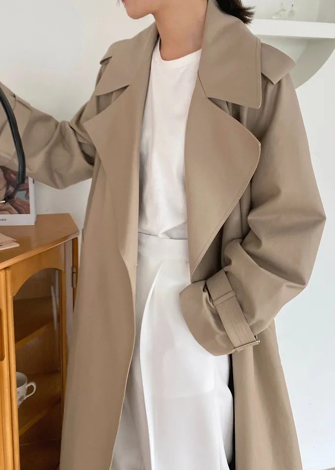Women Abril Trench 8211 Sand The Frankie Shop Outerwear
