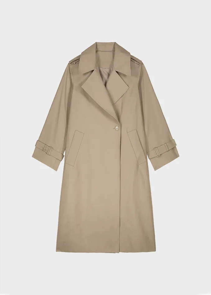 Women Abril Trench 8211 Sand The Frankie Shop Outerwear