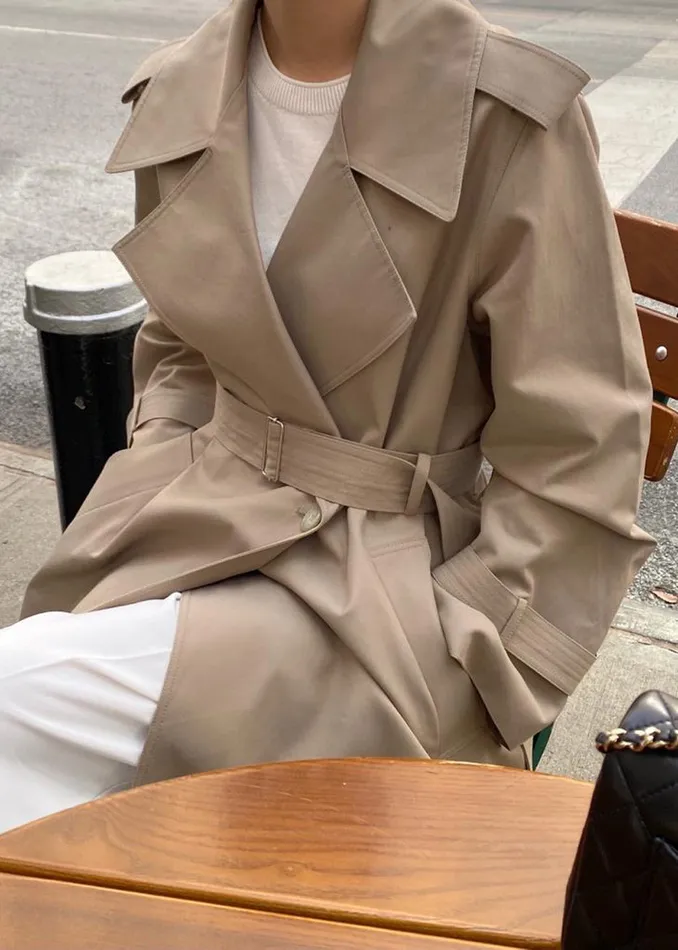 Women Abril Trench 8211 Sand The Frankie Shop Outerwear