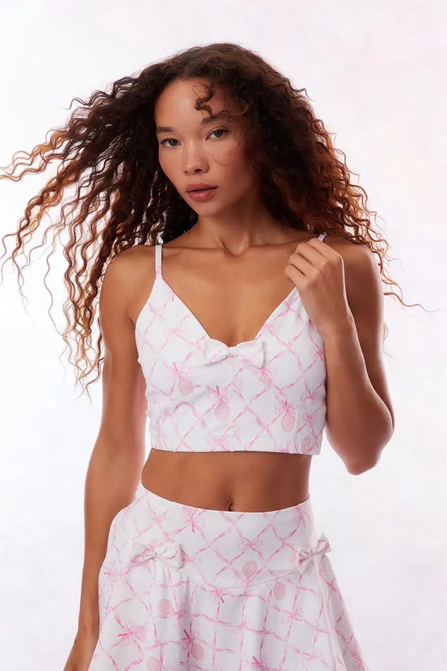 Women Active LoveShackFancy Ridgeson Active Bra Sweetheart Pink