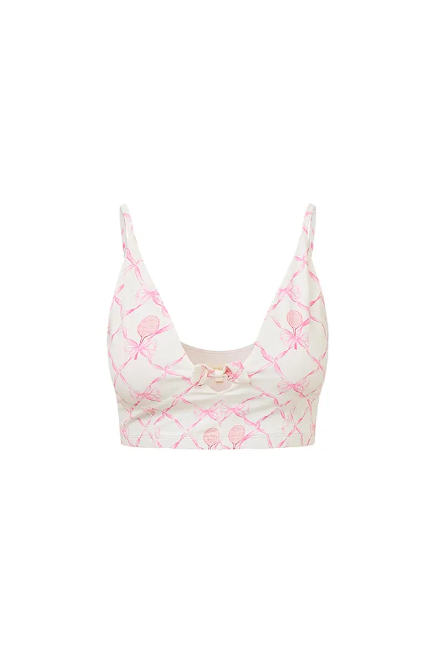 Women Active LoveShackFancy Ridgeson Active Bra Sweetheart Pink