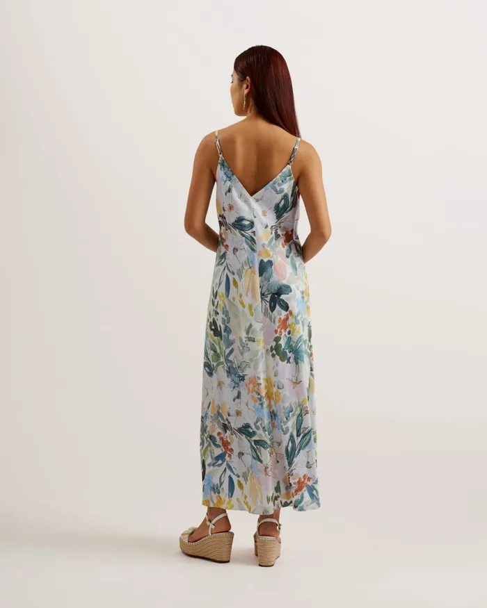Women ADAMELA 8211 Sleeveless Floral Midaxi Slip Dress Ivory Ted Baker Dresses Women ADAMELA 8211 Sleeveless Floral Midaxi Slip Dress Ivory Ted Baker Dresses