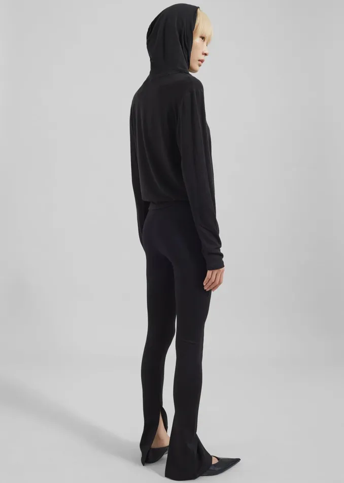 Women Adira Hoodie 8211 Black The Frankie Shop Tops