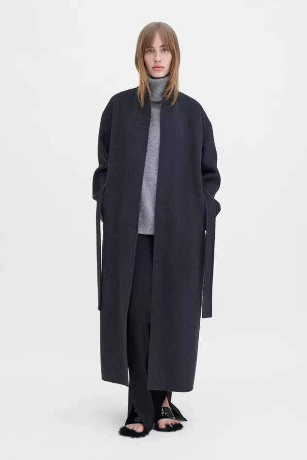 Women Alexa Coat Anthracite Melange Filippa K Outerwear