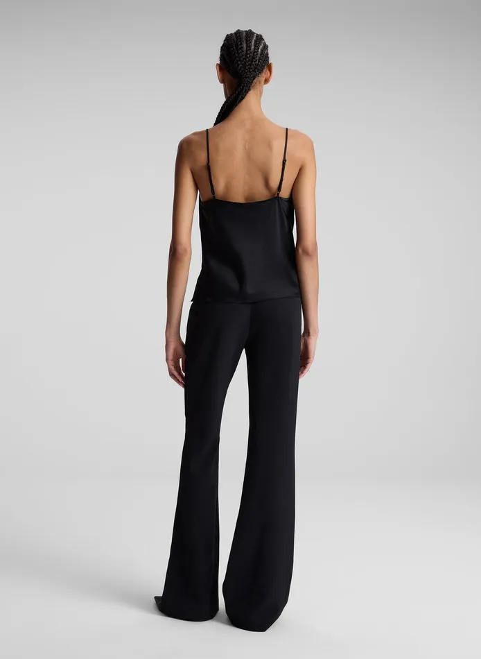 Women Amber Satin Camisole Top Black ALC Tops