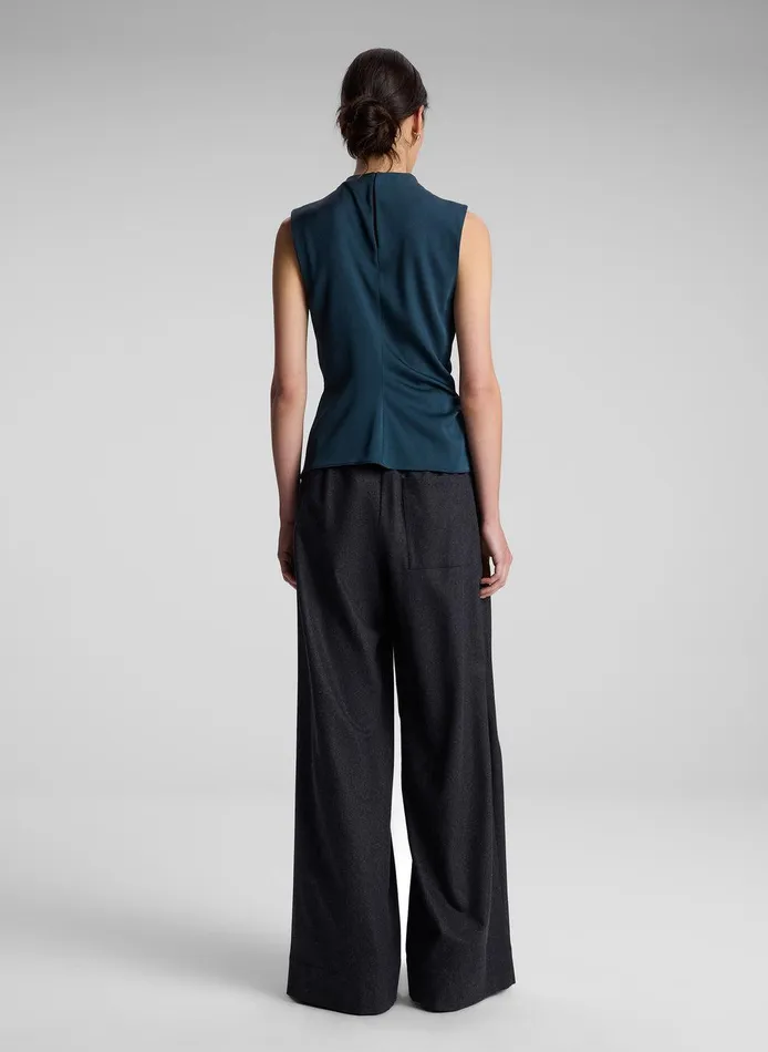 Women Amira Ruched Sleeveless Top Malachite ALC Tops