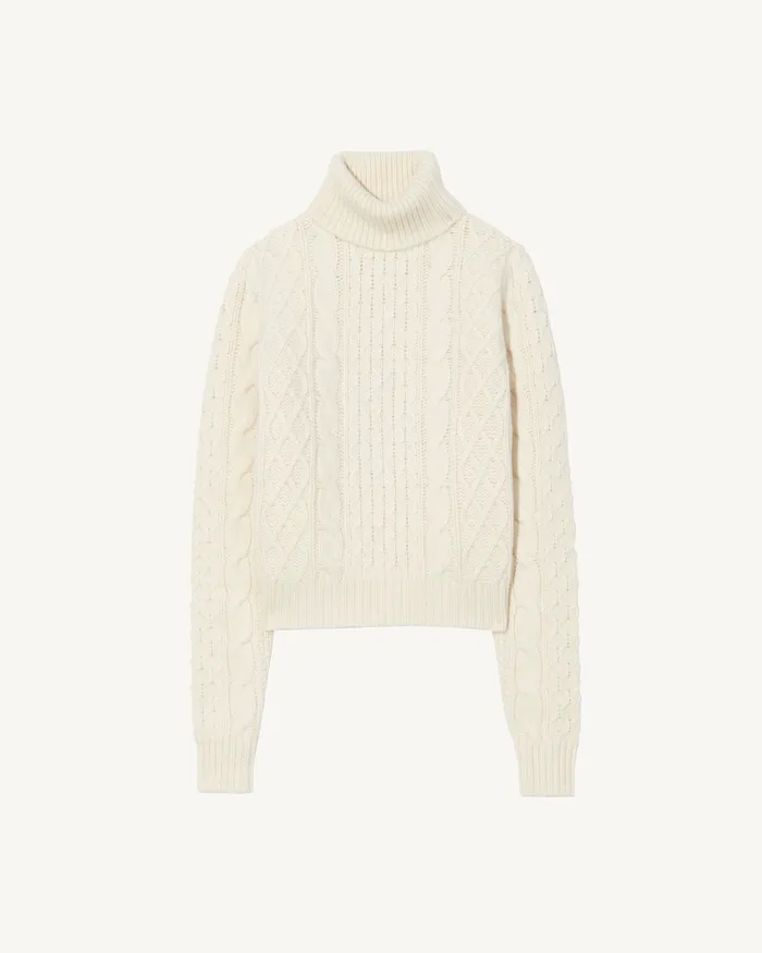 Women ANDRINA SWEATER Dark Grey Melange Knits and Sweaters Nili Lotan