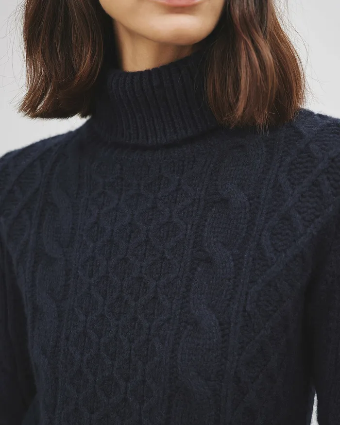 Women ANDRINA SWEATER Dark Grey Melange Knits and Sweaters Nili Lotan