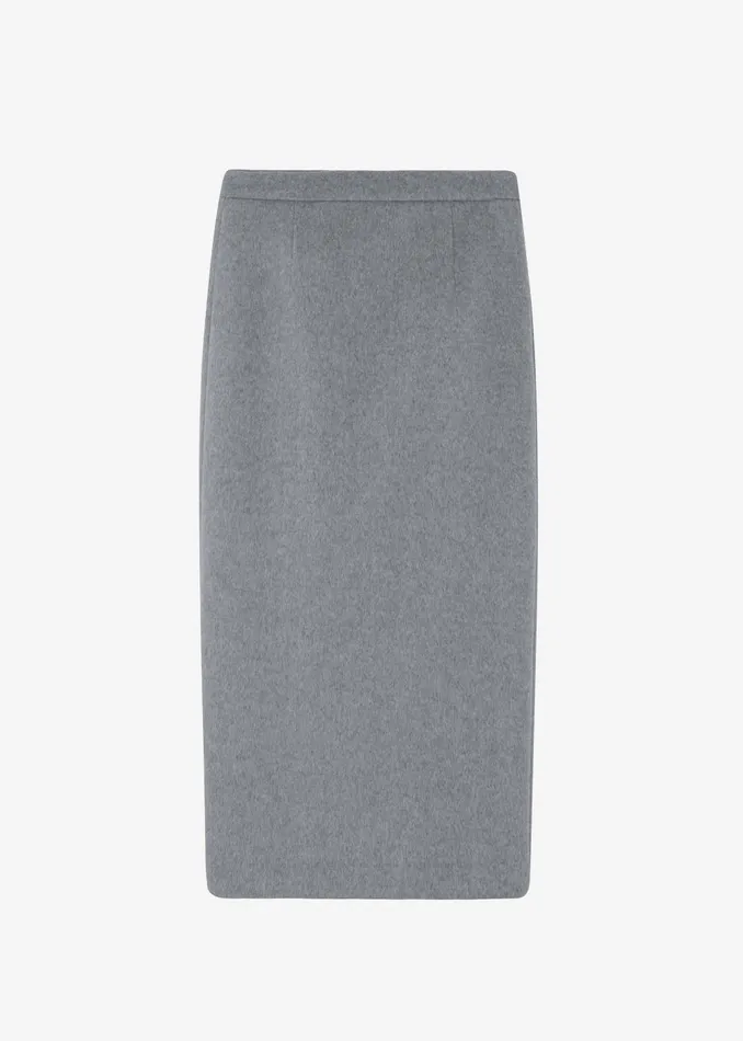 Women Arley Midi Skirt 8211 Light Grey The Frankie Shop Bottoms