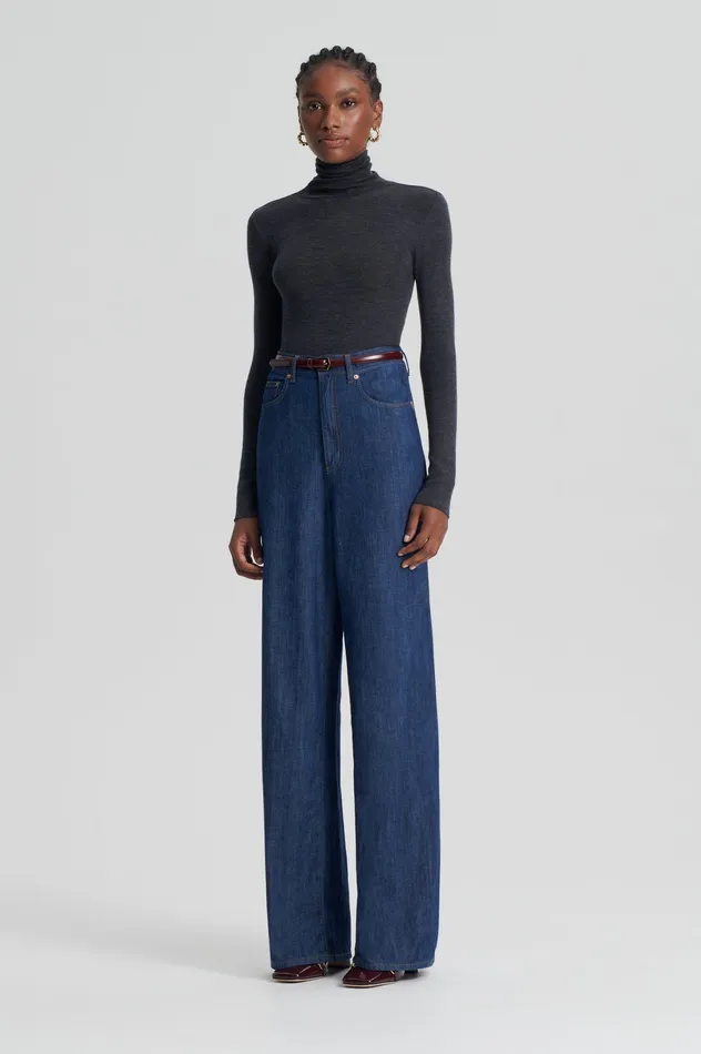 Women BABYWOOL POLO CHARCOAL ALL Tops Scanlan Theodore