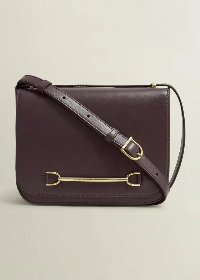 Women Bags Hobbs Keighley Leather Cross Body Bag Malbec Purple