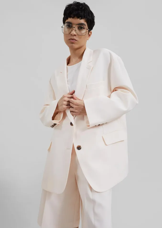 Women Bea Blazer 8211 Light Peach The Frankie Shop Outerwear