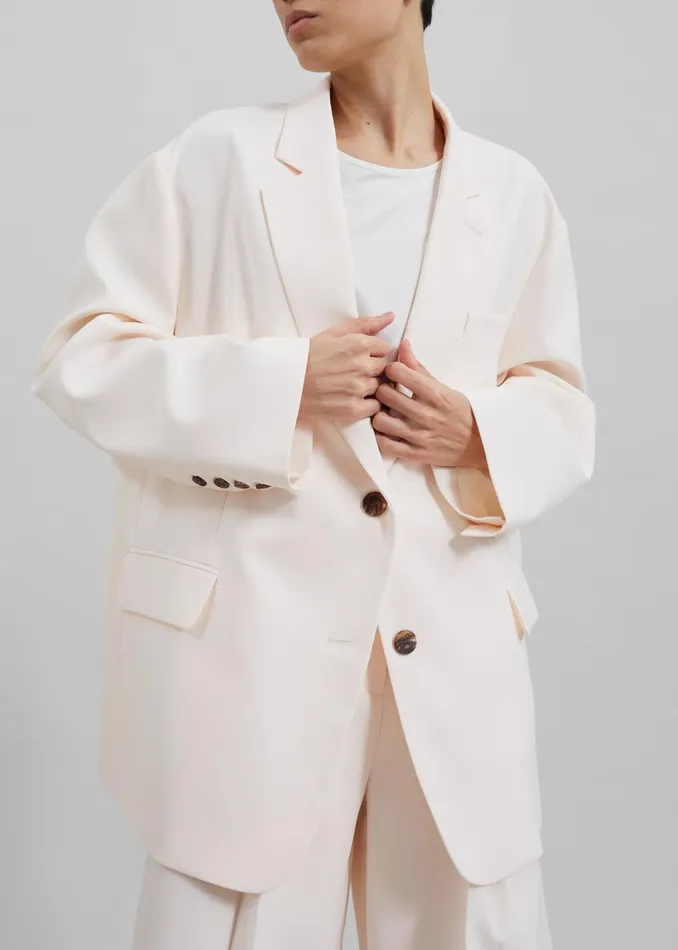 Women Bea Blazer 8211 Light Peach The Frankie Shop Outerwear