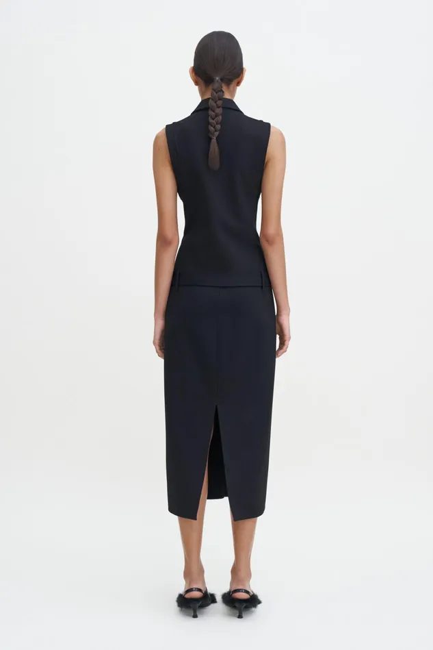 Women Belted Zip Dress Black Filippa K Dresses
