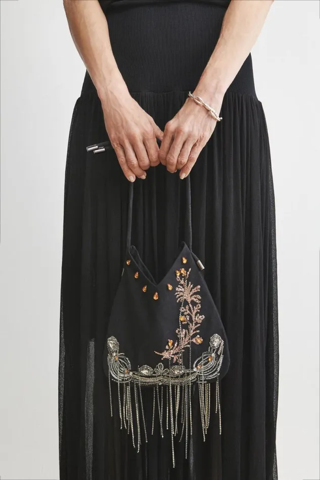 Women Belts Rachel Comey Embroidered Toga Belt Black Women Belts Rachel Comey Embroidered Toga Belt Black