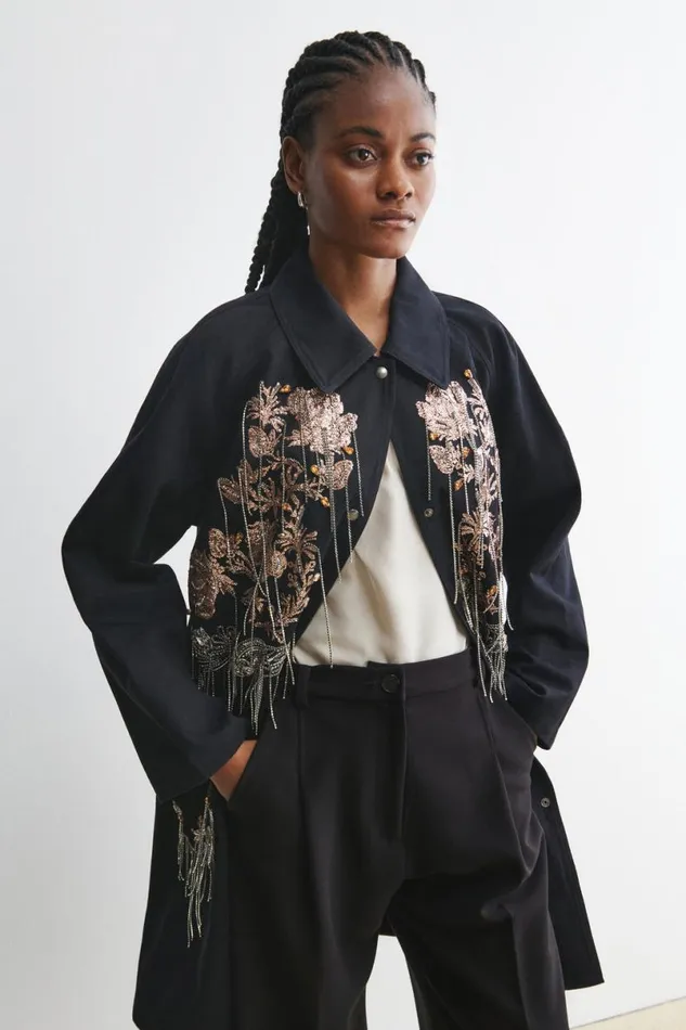 Women Belts Rachel Comey Embroidered Toga Belt Black Women Belts Rachel Comey Embroidered Toga Belt Black