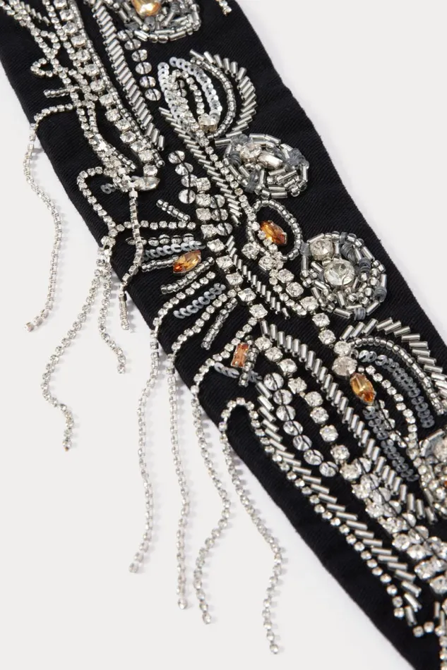 Women Belts Rachel Comey Embroidered Toga Belt Black Women Belts Rachel Comey Embroidered Toga Belt Black