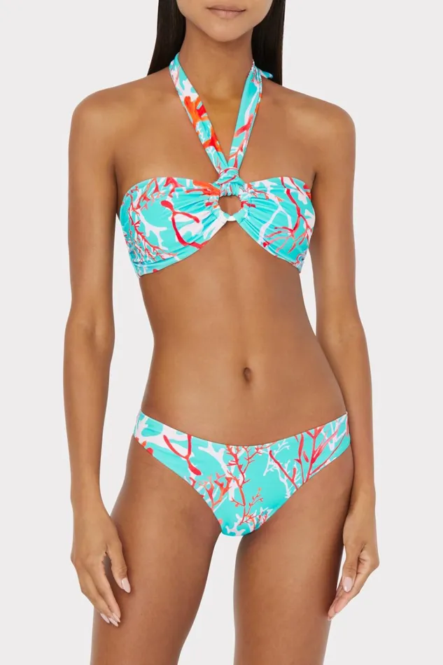 Women Bikinis Milly Margot Bikini Bottom Aqua Multi