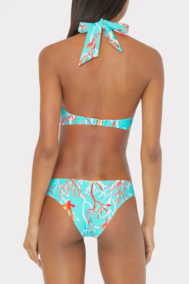 Women Bikinis Milly Margot Bikini Bottom Aqua Multi