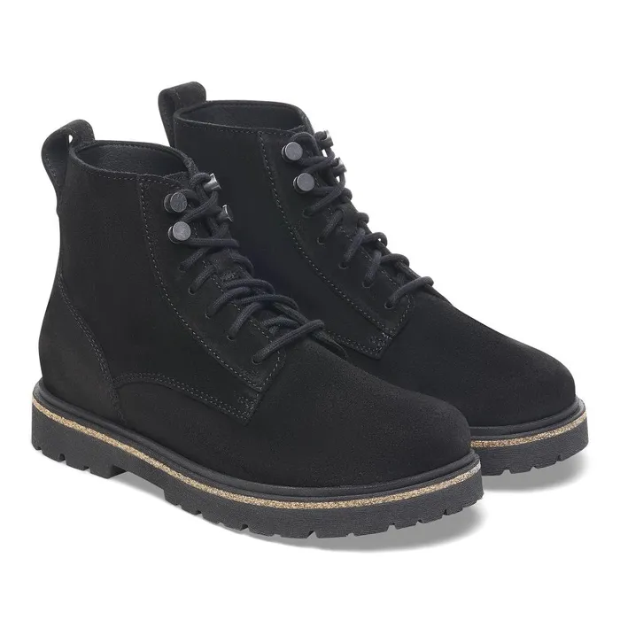 Women Birkenstock Boots Highwood Lace Mid Black