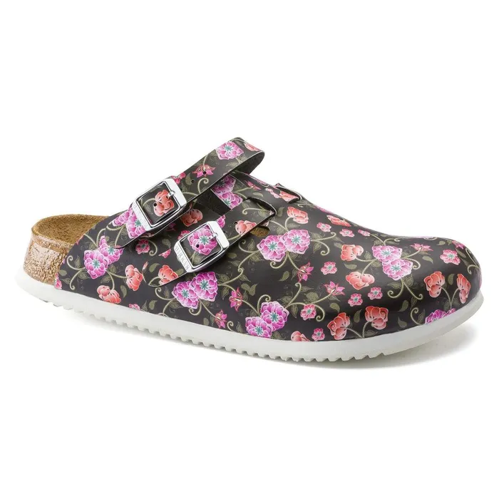 Women Birkenstock Clogs Kay Sl Blooming Roses Black