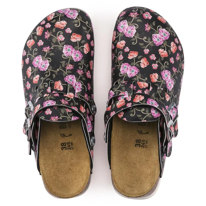 Women Birkenstock Clogs Kay Sl Blooming Roses Black