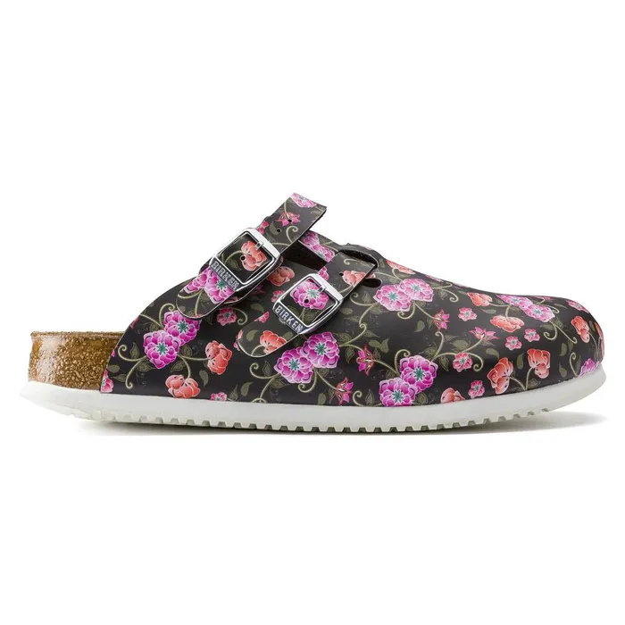 Women Birkenstock Clogs Kay Sl Blooming Roses Black