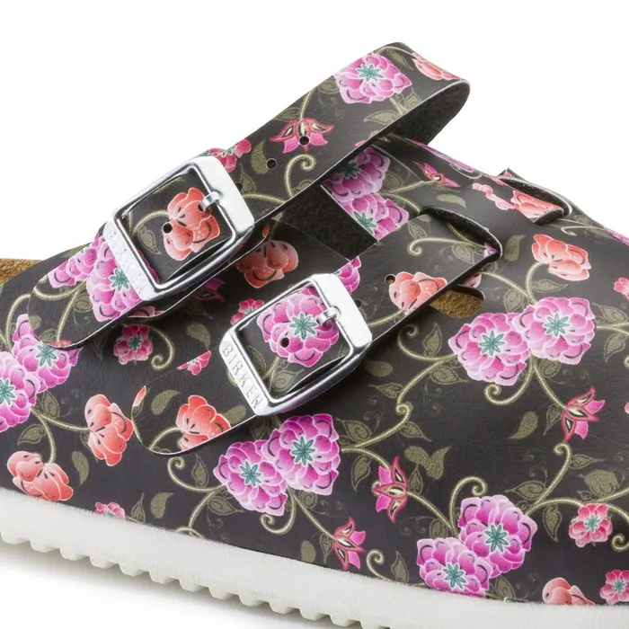 Women Birkenstock Clogs Kay Sl Blooming Roses Black