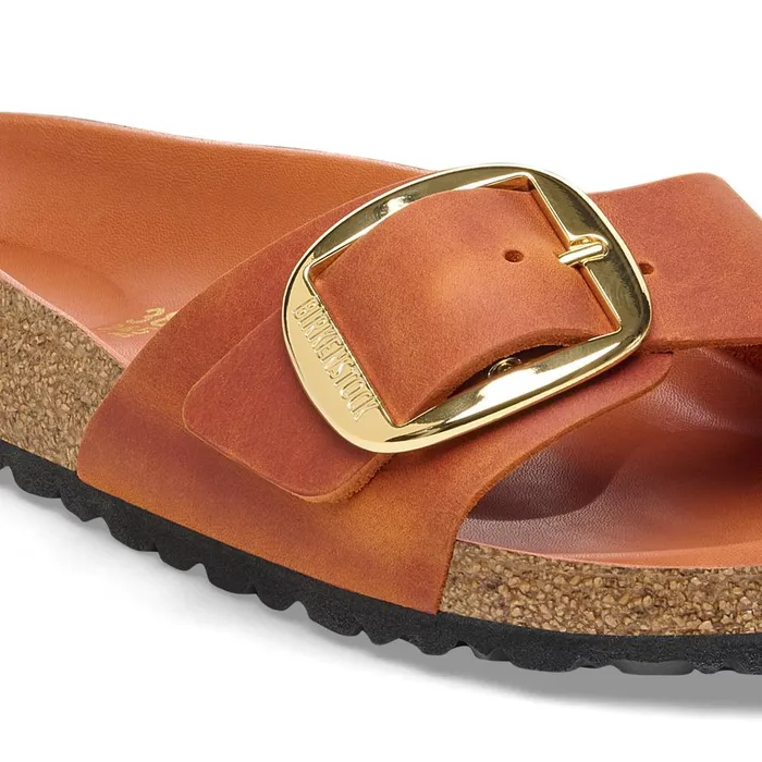 Women Birkenstock OneStrap Madrid Big Buckle Burnt Orange