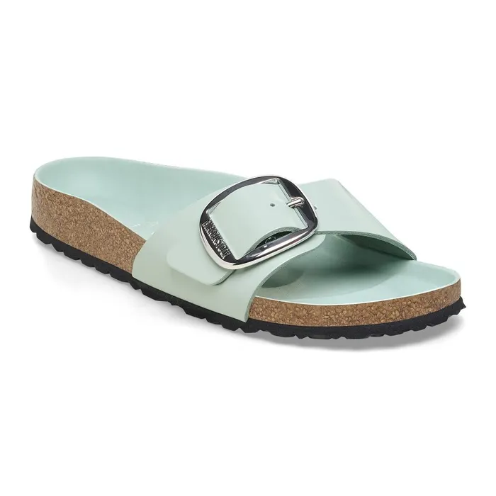 Women Birkenstock OneStrap Madrid Big Buckle Highshine Surf Green