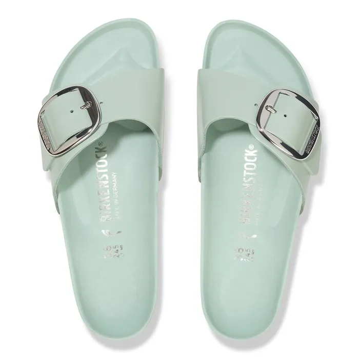 Women Birkenstock OneStrap Madrid Big Buckle Highshine Surf Green
