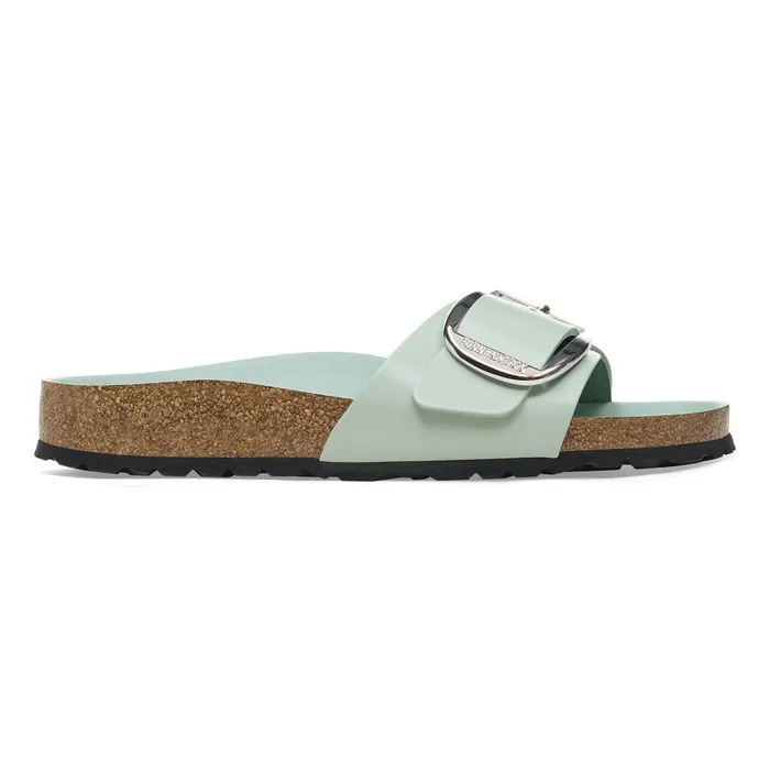 Women Birkenstock OneStrap Madrid Big Buckle Highshine Surf Green