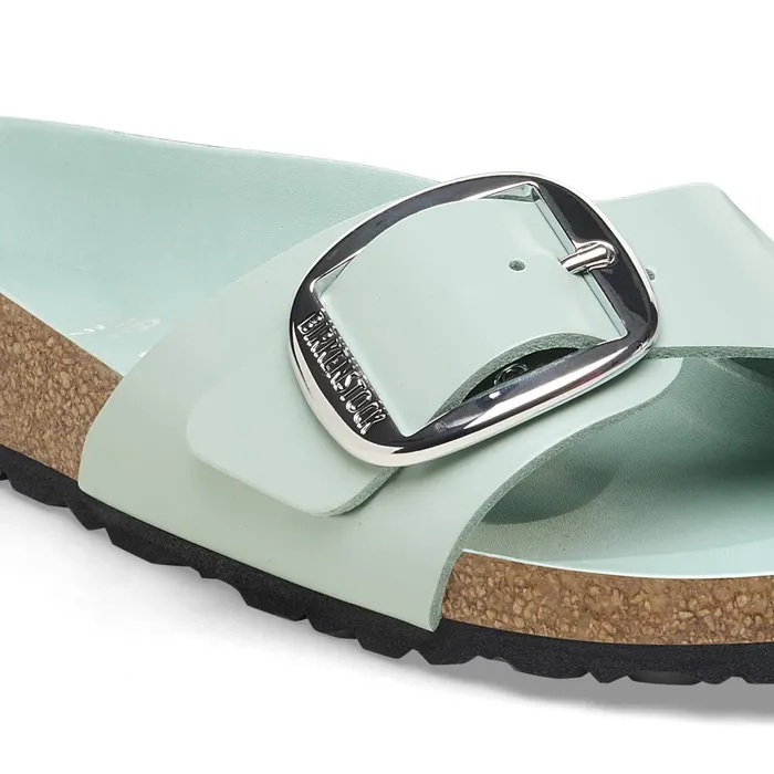 Women Birkenstock OneStrap Madrid Big Buckle Highshine Surf Green