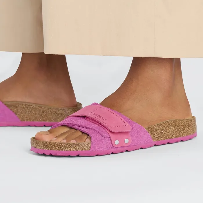 Women Birkenstock OneStrap Oita Fuchsia Tulip