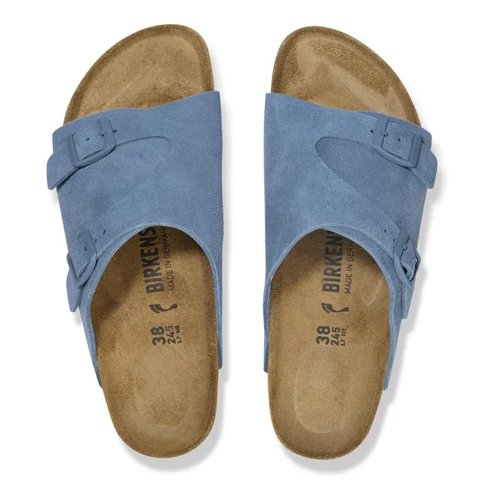 Women Birkenstock OneStrap Zrich Elemental Blue