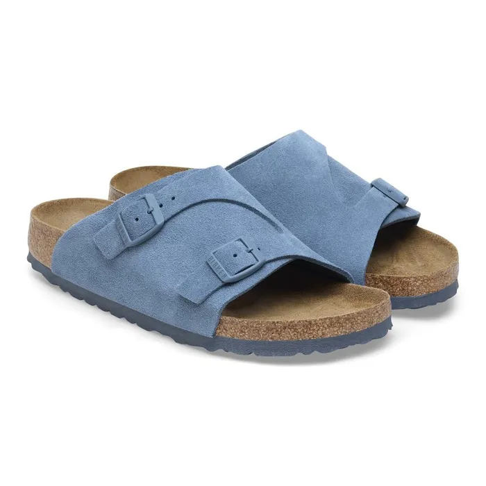 Women Birkenstock OneStrap Zrich Elemental Blue