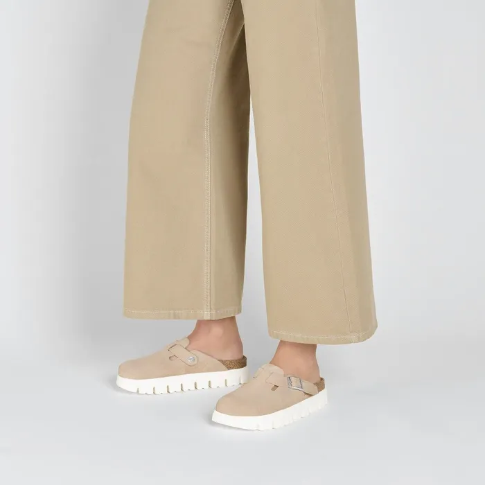Women Birkenstock Sandals Boston Chunky Warm Sand