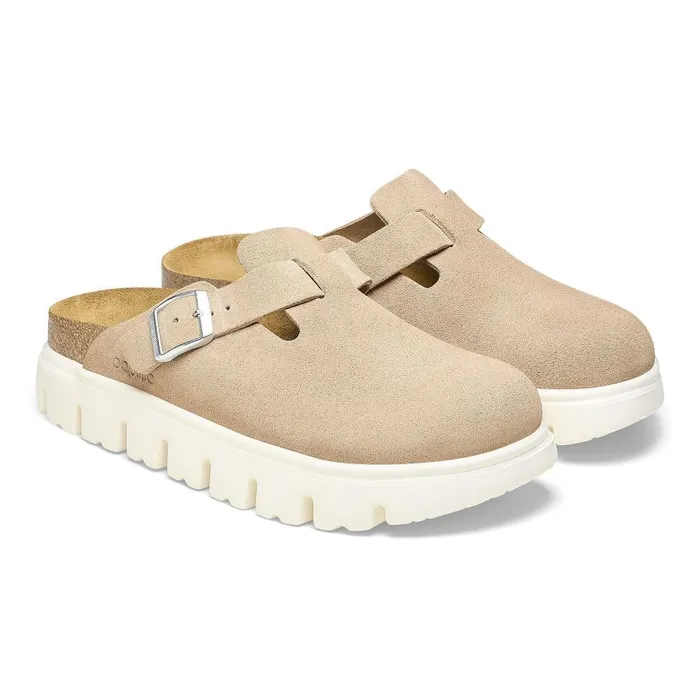 Women Birkenstock Sandals Boston Chunky Warm Sand
