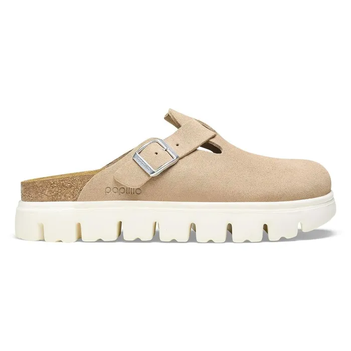 Women Birkenstock Sandals Boston Chunky Warm Sand