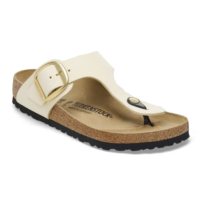 Women Birkenstock Thong Gizeh Big Buckle Ecru